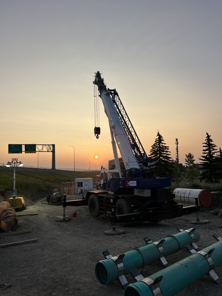 Rough terrain Tadano crane